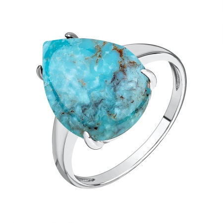 Купить оптом кольцо из серебра с бирюзой 1340311983 от Krasnoe