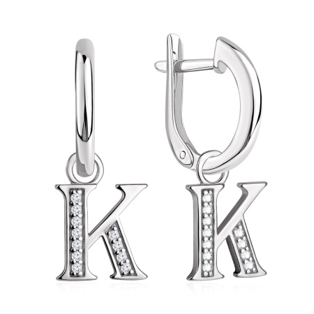 Купить оптом серьги из серебра с фианитами 2340205860л от Krasnoe