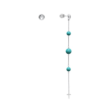 Купить оптом пусеты из серебра с агатами и фианитами 2340651243л-77 от Krasnoe