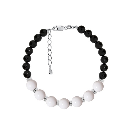 Купить оптом браслет из серебра с агатами 4340396438-18-1-11 от Krasnoe