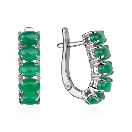 Купить оптом серьги из серебра с агатами 2340396381-1-60 от Krasnoe