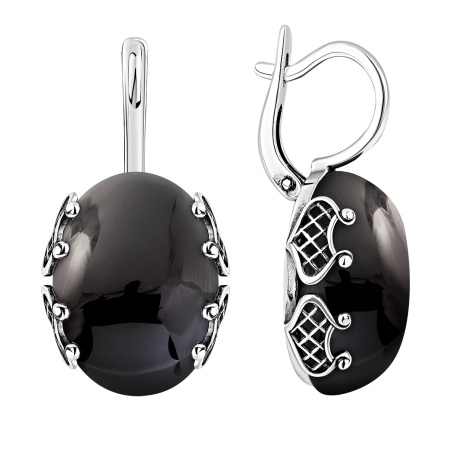 Купить оптом серьги из серебра с агатами 2310395112-20 от Krasnoe