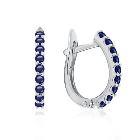 Купить оптом серьги из серебра с ситаллами 2340881315-1-82 от Krasnoe