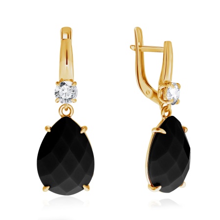 Купить оптом серьги из серебра с агатами и фианитами 2320390502-20 от Krasnoe