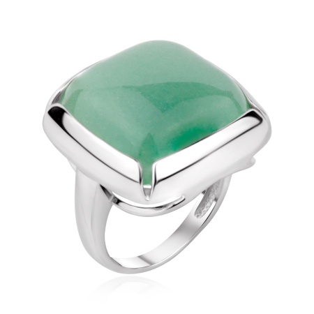 Купить оптом кольцо из серебра с авантюрином 1340366636-1-60 от Krasnoe