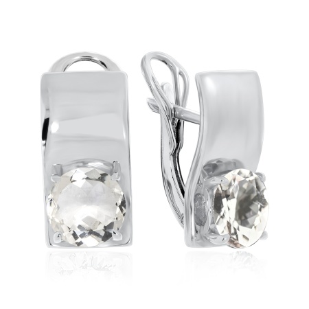 Купить оптом серьги из серебра с хрусталём 2340521114 от Krasnoe