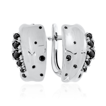 Купить оптом серьги из серебра с ситаллами 2340881158-20 от Krasnoe