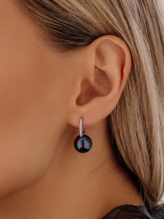 Купить оптом серьги из серебра с жемчугами 2340244318-80 от Krasnoe