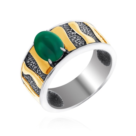 Купить оптом кольцо из серебра с агатом 1317391758-60 от Krasnoe