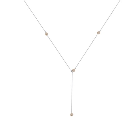 Купить оптом колье из серебра с жемчугами 8340246213 от Krasnoe