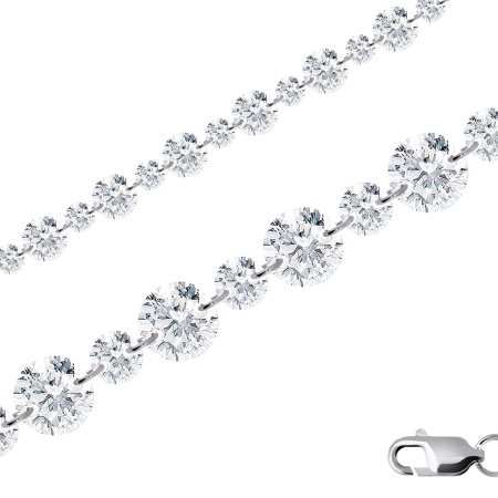 Купить оптом браслет из серебра с фианитами 4340203041-20 от Krasnoe