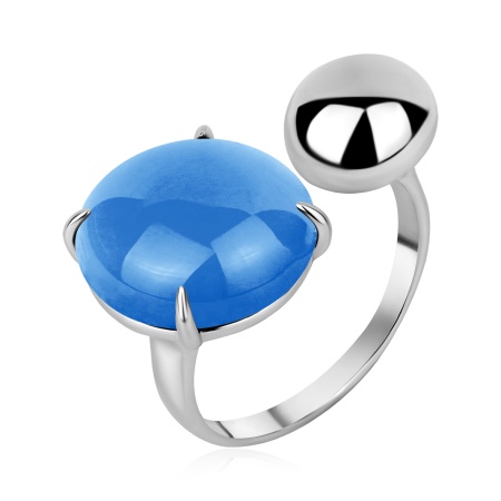Купить оптом кольцо из серебра с агатом 1340396365-70 от Krasnoe