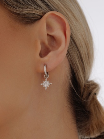 Купить оптом серьги из серебра с фианитами 2340204860л от Krasnoe