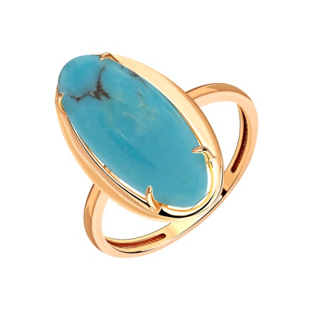 Купить оптом кольцо из серебра с бирюзой 1320311974 от Krasnoe