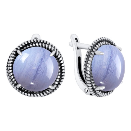 Купить оптом серьги из серебра с агатами 2310395747-84 от Krasnoe