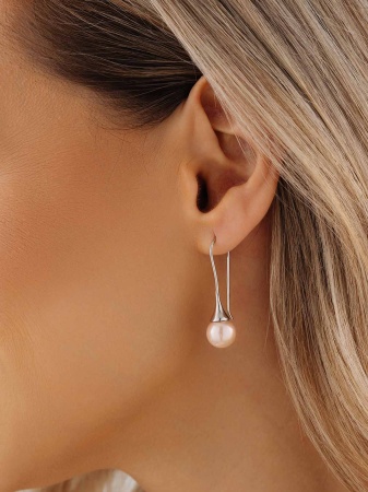 Купить оптом серьги из серебра с жемчугами 2340244211-46 от Krasnoe