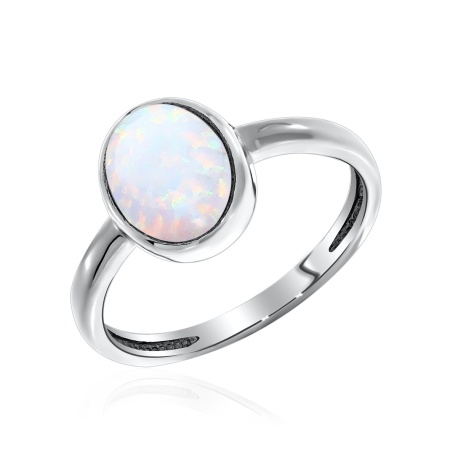 Купить оптом кольцо из серебра с опалами 1340250374-10 от Krasnoe