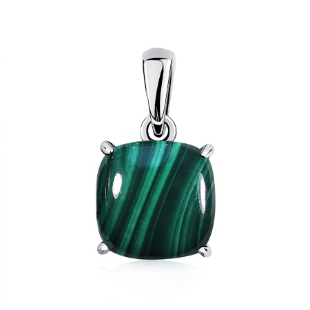 Купить оптом подвеска из серебра с малахитом 3340385041 от Krasnoe