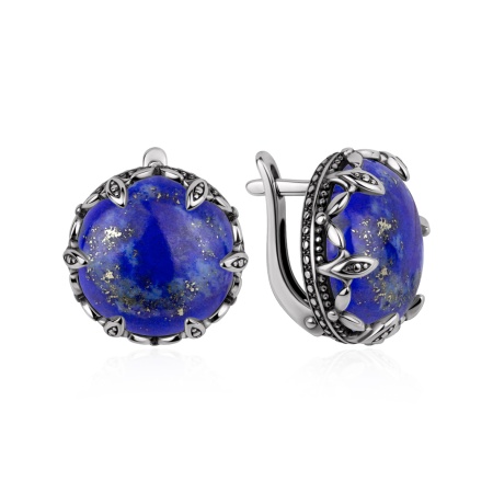 Купить оптом серьги из серебра с лазуритами 2310476310 от Krasnoe