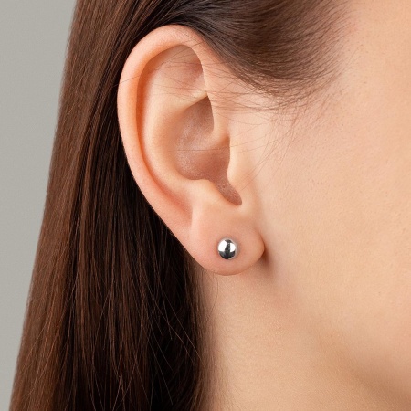 Купить оптом пусеты из серебра с фианитами 2340201345л от Krasnoe