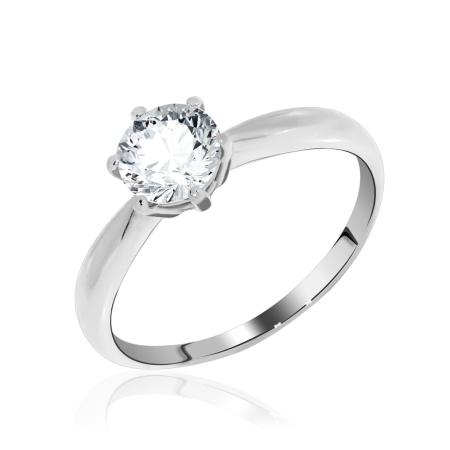 Купить оптом кольцо из серебра с фианитом 1340200042 от Krasnoe