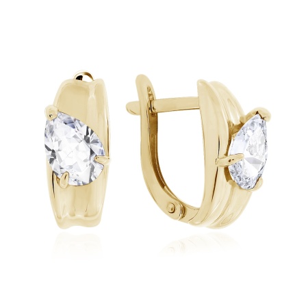 Купить оптом серьги из серебра с фианитами 2320201672 от Krasnoe