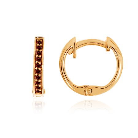 Купить оптом серьги из серебра с гранатом 2320150176 от Krasnoe