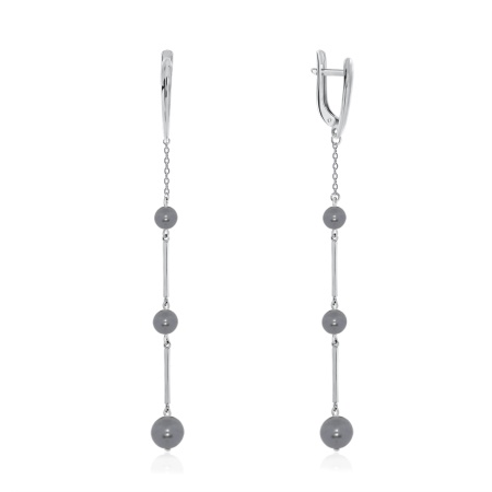 Купить оптом серьги из серебра с жемчугами 2340241297-22 от Krasnoe