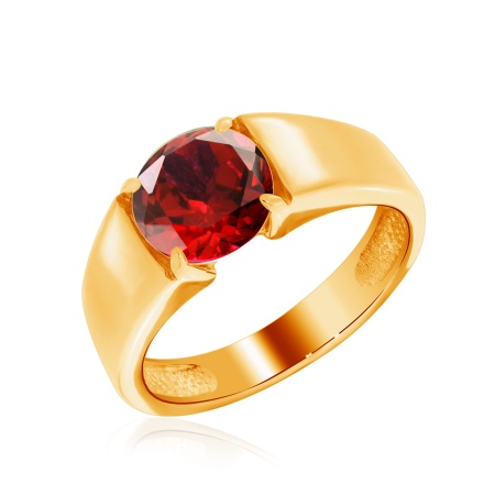 Купить оптом кольцо из серебра с гранатом 1320151118 от Krasnoe