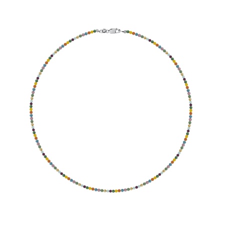 Купить оптом бусы из серебра с агатами 8340656112-45 от Krasnoe