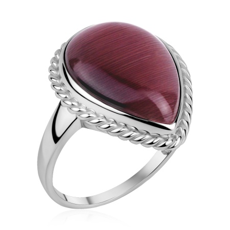 Купить оптом кольцо из серебра с кошачий глазом 1340265902-33 от Krasnoe
