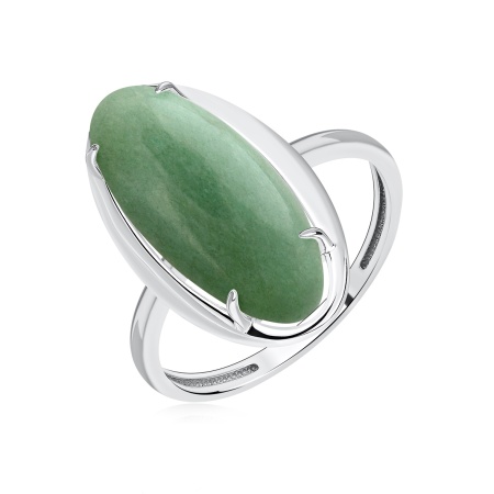 Купить оптом кольцо из серебра с авантюрином 1340361974-1 от Krasnoe