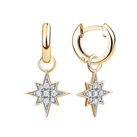 Купить оптом серьги из серебра с фианитами 2329204860л от Krasnoe