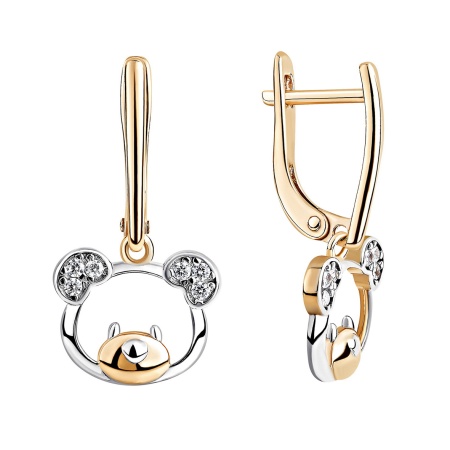 Купить оптом серьги из серебра с фианитами 2329205200л от Krasnoe