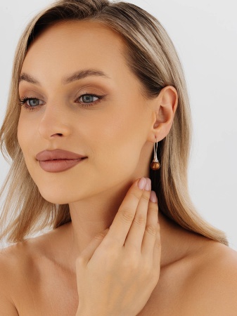 Купить оптом серьги из серебра с жемчугами 2340244211-42 от Krasnoe