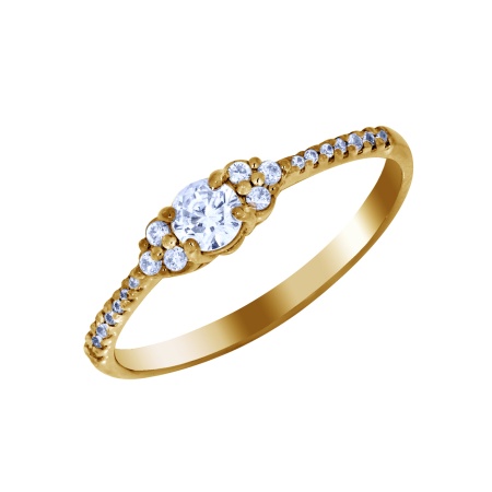 Купить оптом кольцо из серебра с фианитами 1320200210 от Krasnoe