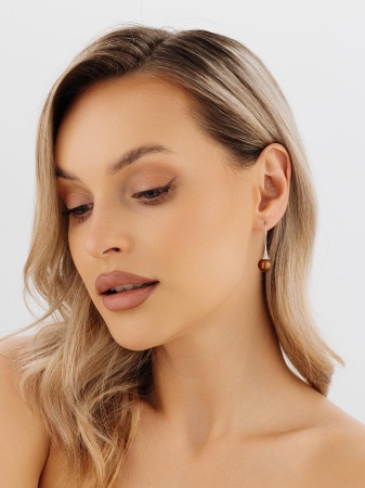 Купить оптом серьги из серебра с жемчугами 2340244211-42 от Krasnoe