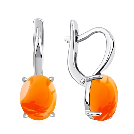 Купить оптом серьги из серебра с халцедонами 2340601834-40 от Krasnoe