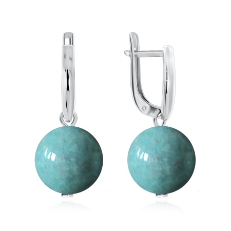 Купить оптом серьги из серебра с агатами 2340390385-77 от Krasnoe