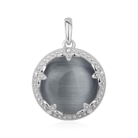 Купить оптом подвеска из серебра с кошачий глазом 3340266642-21 от Krasnoe