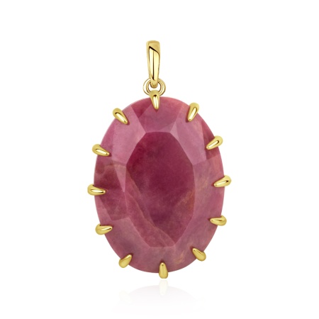 Купить оптом подвеска из серебра с родонитом 3318456498 от Krasnoe