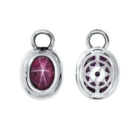 Купить оптом подвеска из серебра с звездчатыми рубинами 3340940365-1-3 от Krasnoe