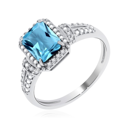 Купить оптом кольцо из серебра с фианитами 1340201937л-70 от Krasnoe