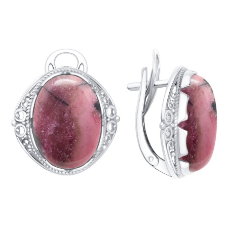 Оптом серьги из серебра с родонитами 2340455155 цена от Krasnoe Купить оптом серьги из серебра с родонитами 2340455155 от Krasnoe