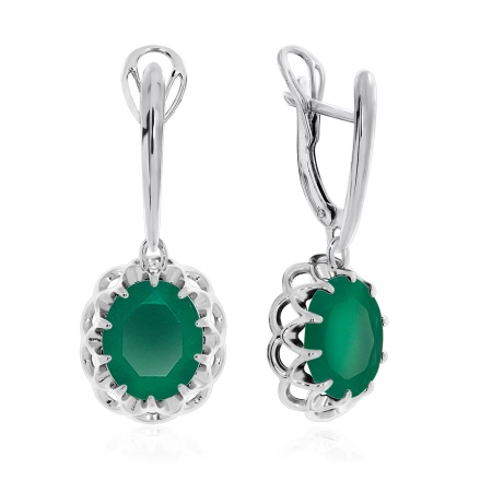 Купить оптом серьги из серебра с агатами 2340391541-1-60 от Krasnoe