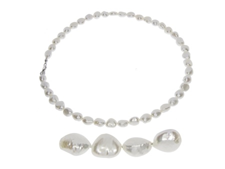 Купить оптом бусы из серебра с жемчугами 8340056010-40 от Krasnoe