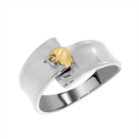 Купить оптом кольцо из серебра без вставок 1350401733-1 от Krasnoe