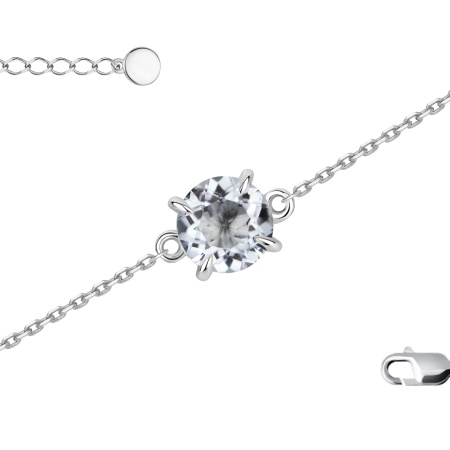 Купить оптом браслет из серебра с хрусталём 4340525616-16-15 от Krasnoe