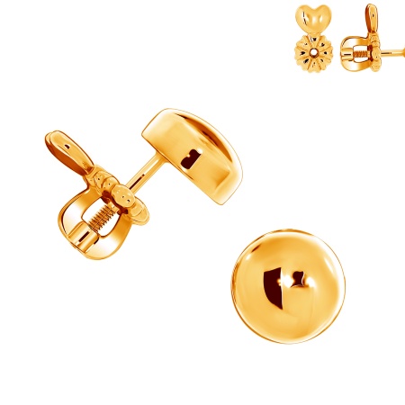 Купить оптом пусеты из серебра без вставок 2320400650 от Krasnoe