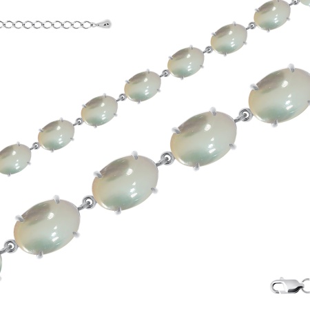 Купить оптом браслет из серебра с перламутрами 4340492314-18 от Krasnoe